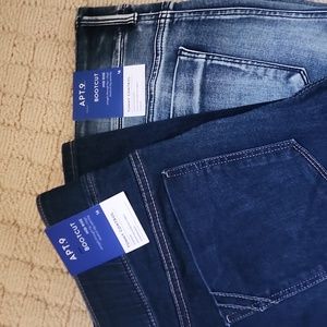 (2) APT 9 women's boot cut jeans.